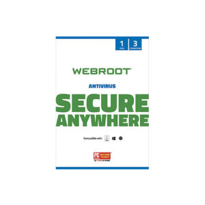 Webroot Antivirus Protection and Internet Security Software – 3 Device, 1 Year Subscription